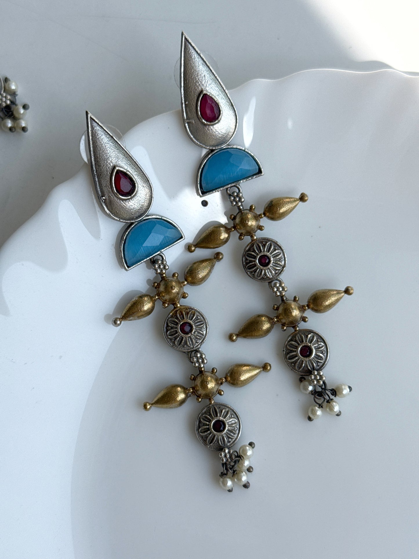 UDRITI DUAL TONE EARRINGS