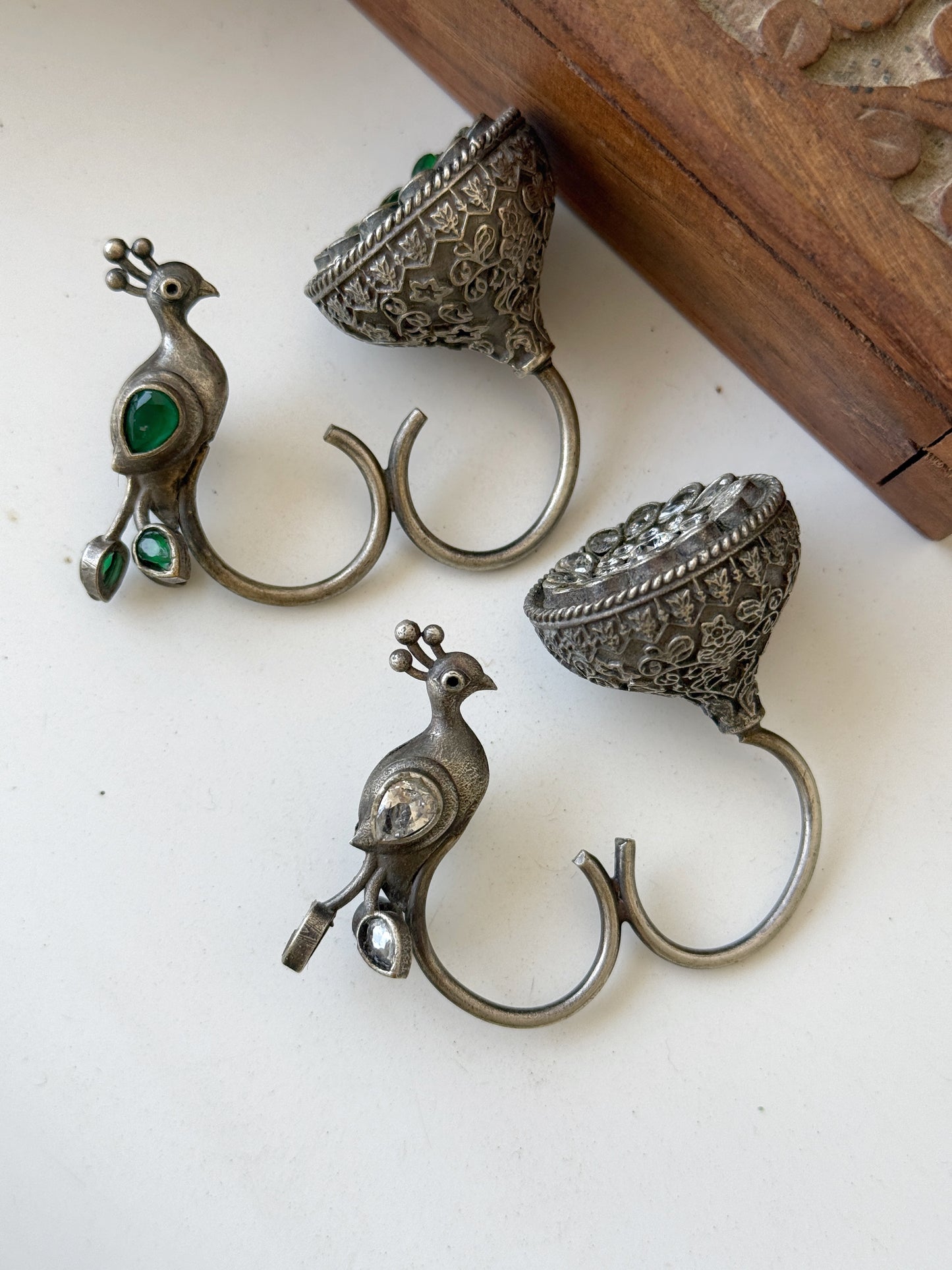 KARNIKA PEACOCK MULTI FINGER RING