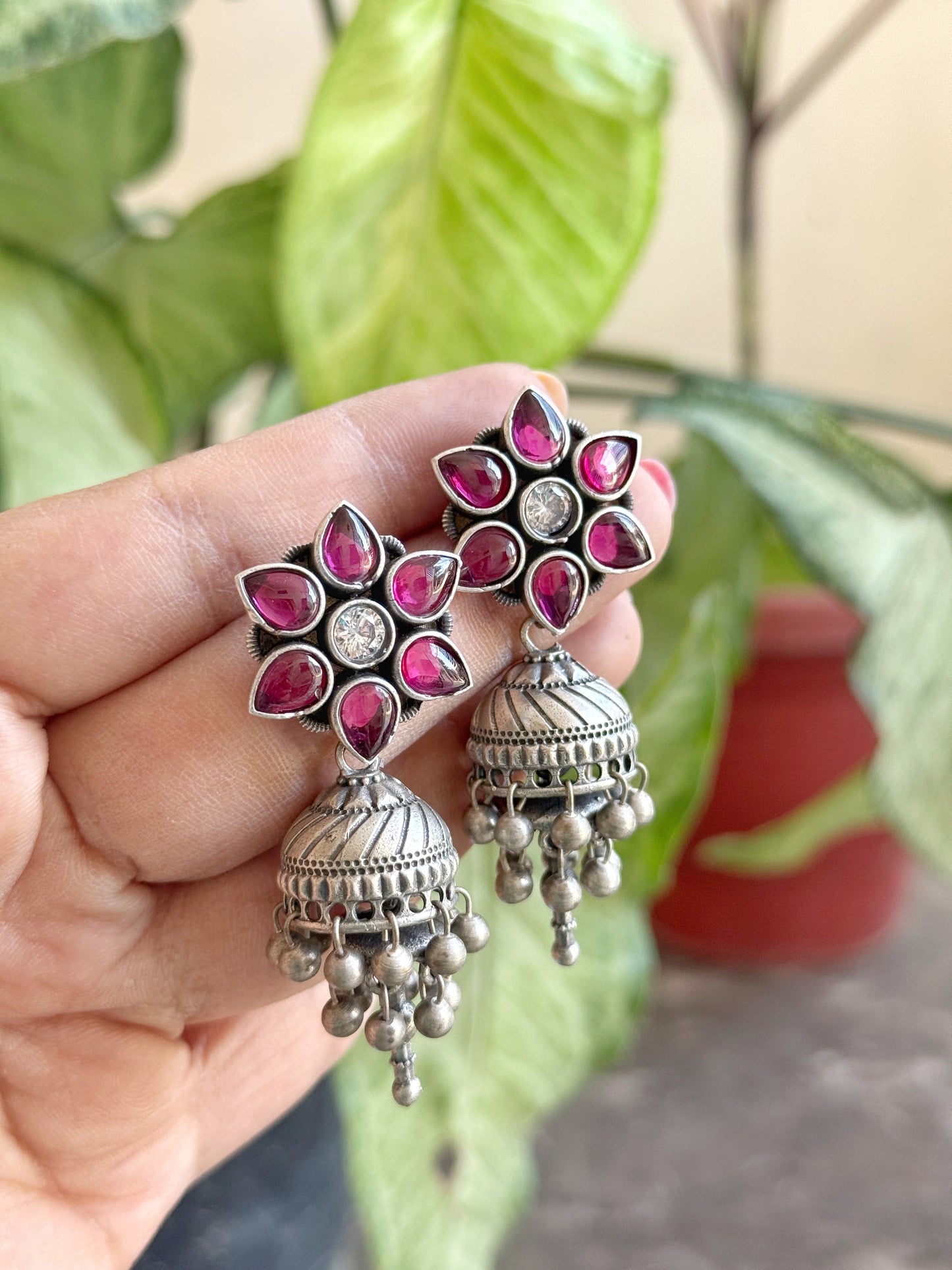 MRUDULA FLOWER JHUMKA