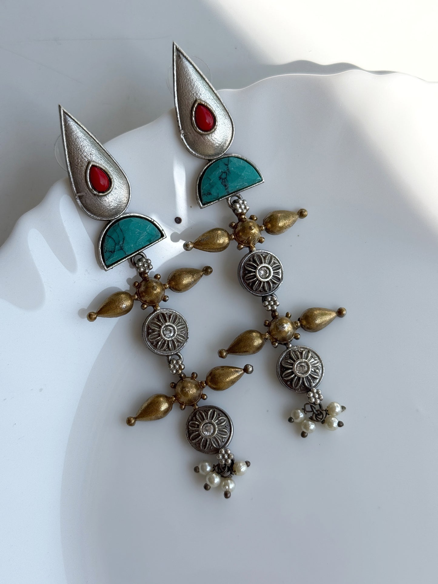 UDRITI DUAL TONE EARRINGS