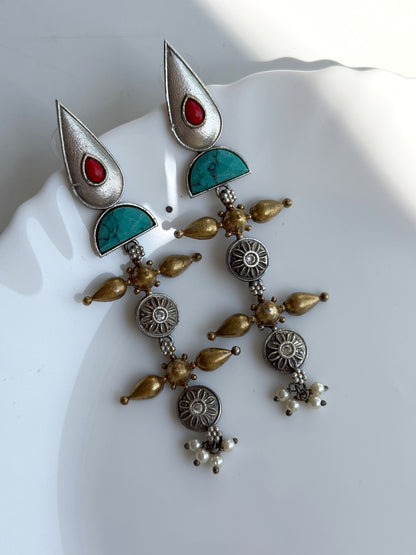 UDRITI DUAL TONE EARRINGS