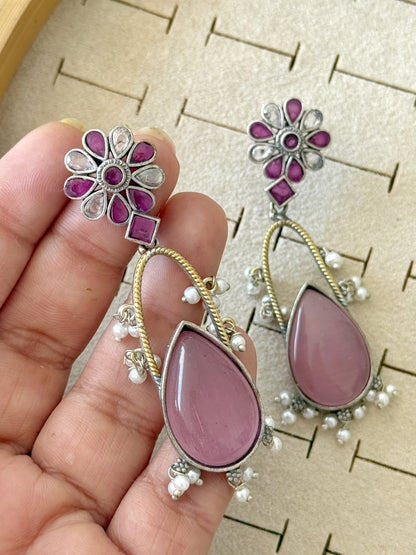 DVITA DUAL TONE EARRINGS
