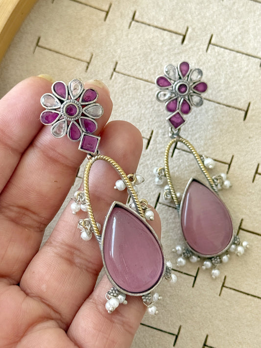DVITA DUAL TONE EARRINGS