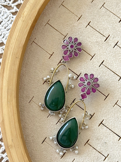 DVITA DUAL TONE EARRINGS