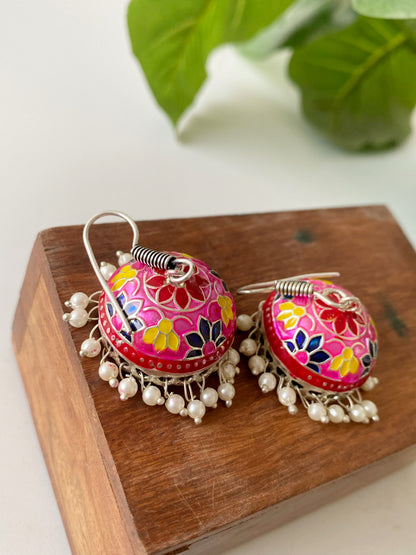 COLORFUL MEENAKARI JHUMKA