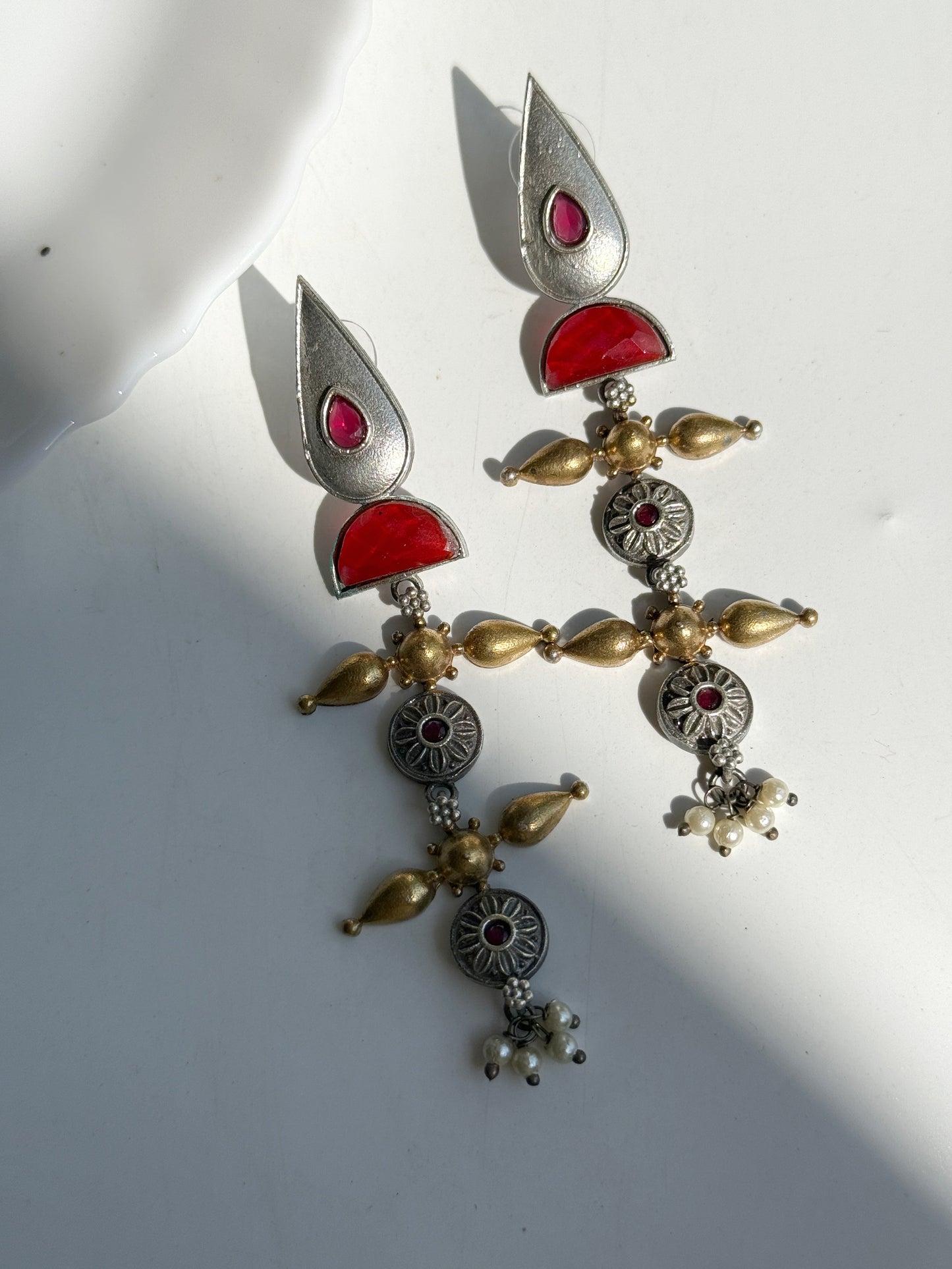 UDRITI DUAL TONE EARRINGS