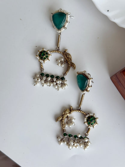 PARIZAAD DUAL TONE EARRINGS