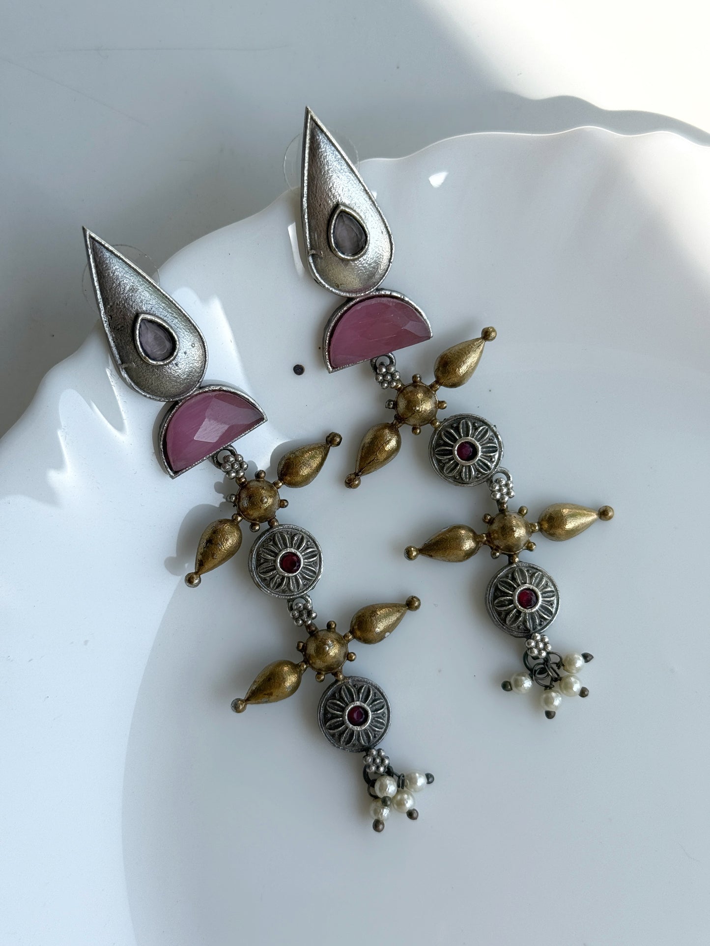 UDRITI DUAL TONE EARRINGS