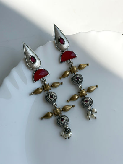 UDRITI DUAL TONE EARRINGS