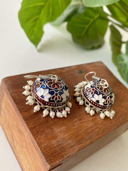 COLORFUL MEENAKARI JHUMKA