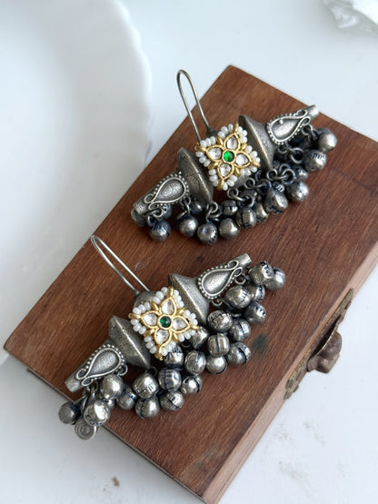 GUNJAN GHUNGHAROO FUSION EARRINGS