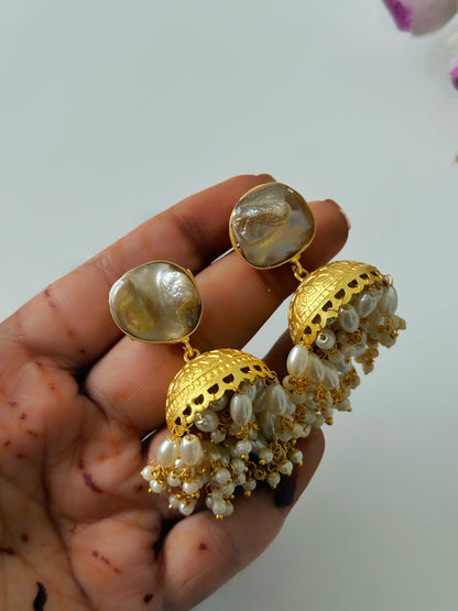 RIDDHIMA PEARL JHUMKA