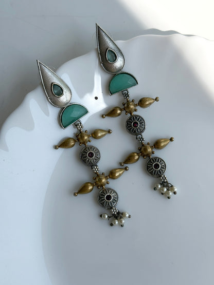 UDRITI DUAL TONE EARRINGS