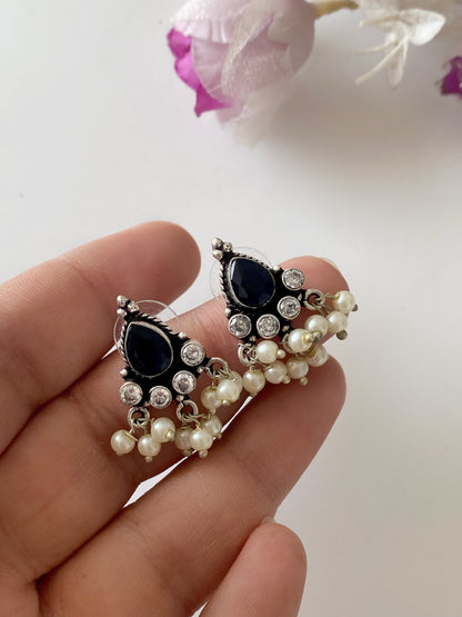GERMAN SILVER STUD EARRINGS