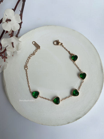 HEART BRACELET - ROSE GOLD