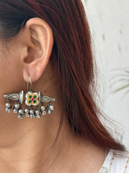 GUNJAN GHUNGHAROO FUSION EARRINGS