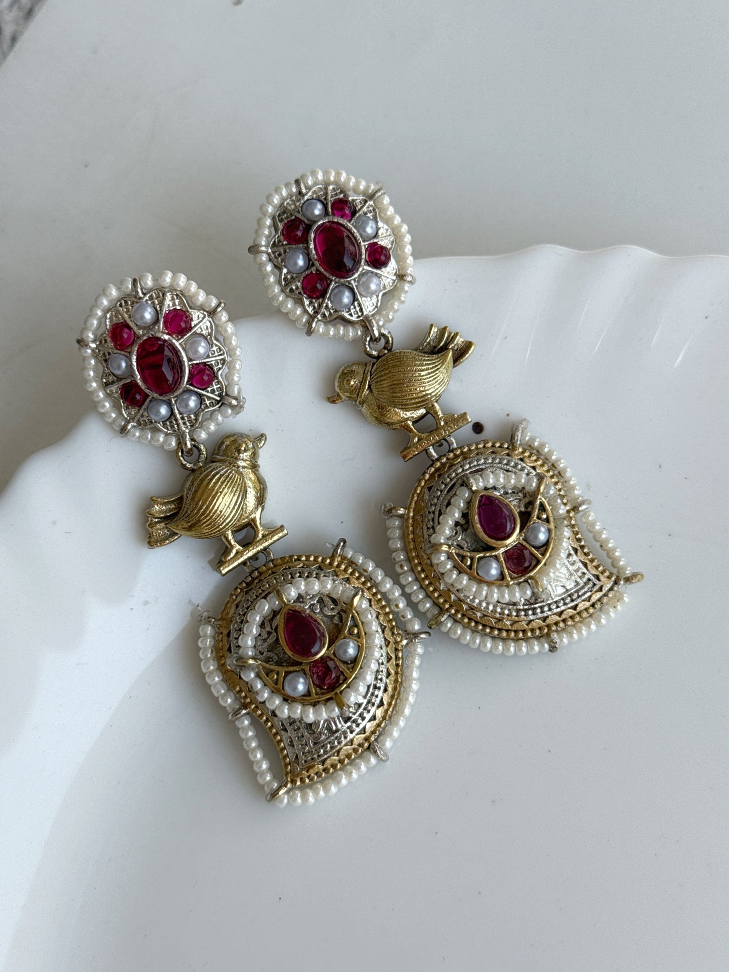 VARSHA DUAL TONE EARRINGS