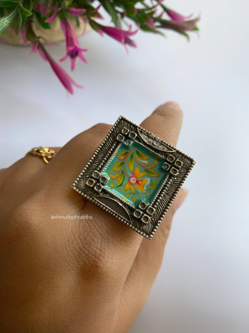 DHARMIKA MEENAKARI ADJUSTABLE RINGS