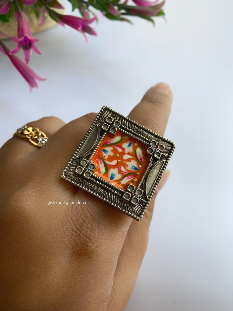 DHARMIKA MEENAKARI ADJUSTABLE RINGS