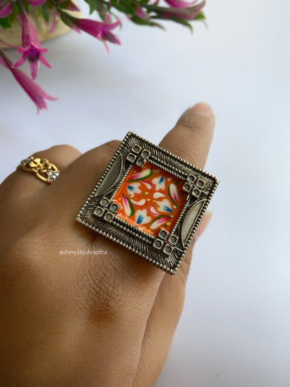 DHARMIKA MEENAKARI ADJUSTABLE RINGS