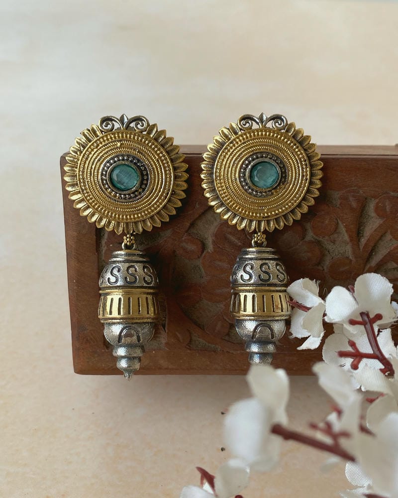 ATULYA DUAL TONE EARRINGS