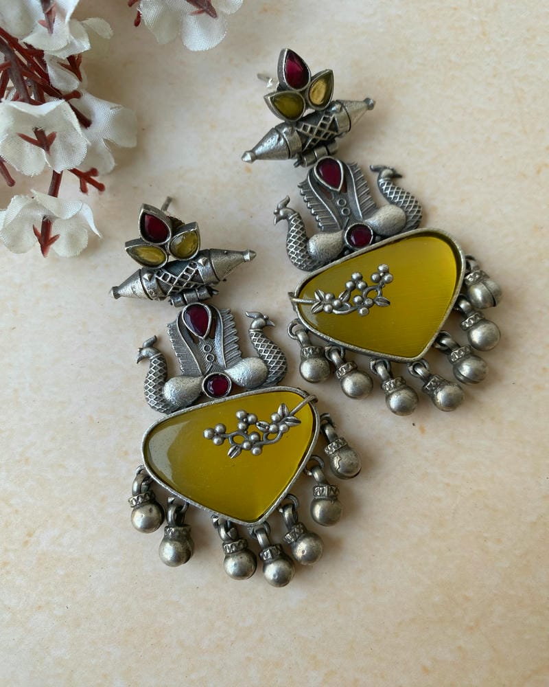 GANIKA SILVERLOOKALIKE EARRINGS