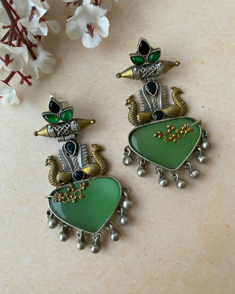GANIKA DUAL TONE EARRINGS