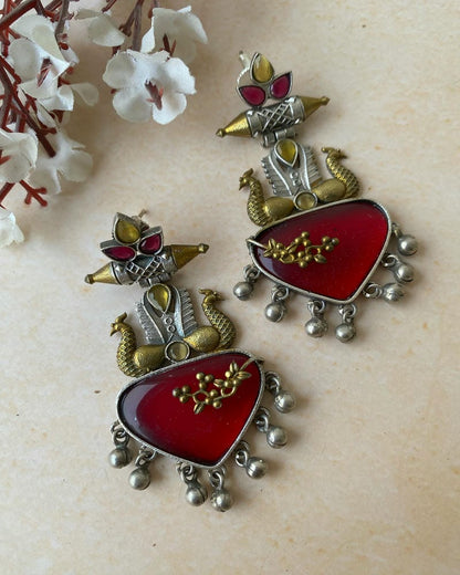 GANIKA DUAL TONE EARRINGS