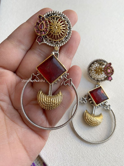 AMRITA DUAL TONE EARRINGS