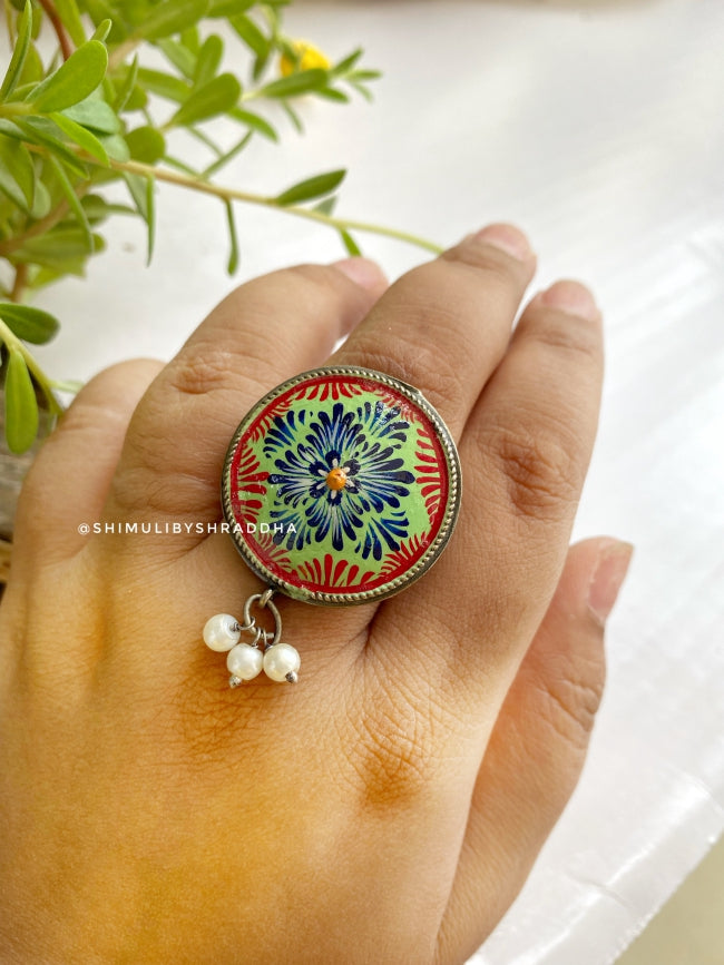 TEJIKA MEENAKARI ADJUSTABLE RINGS