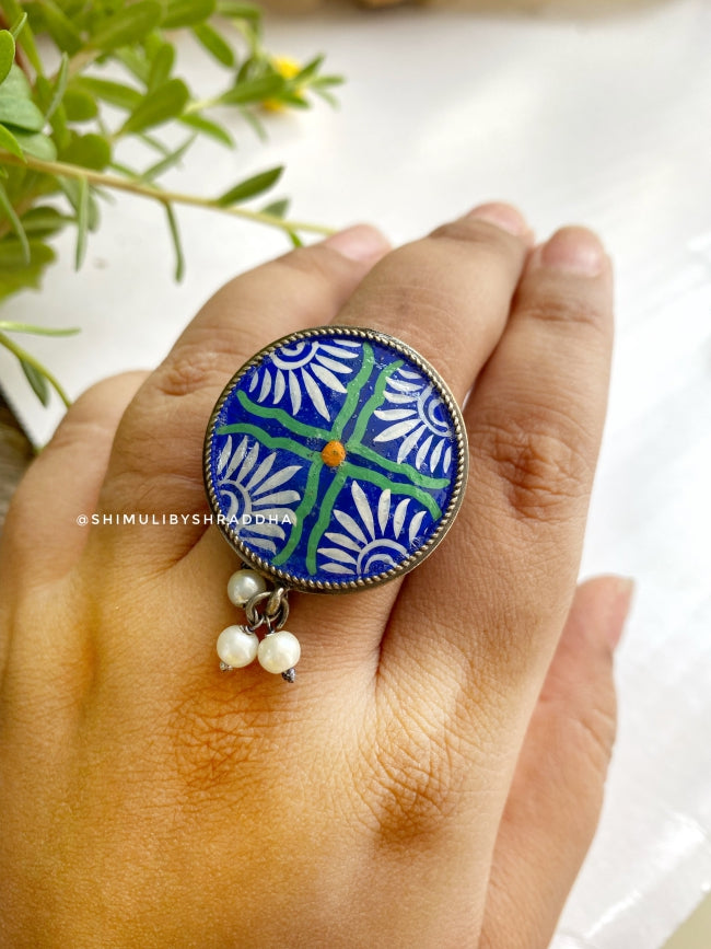 TEJIKA MEENAKARI ADJUSTABLE RINGS