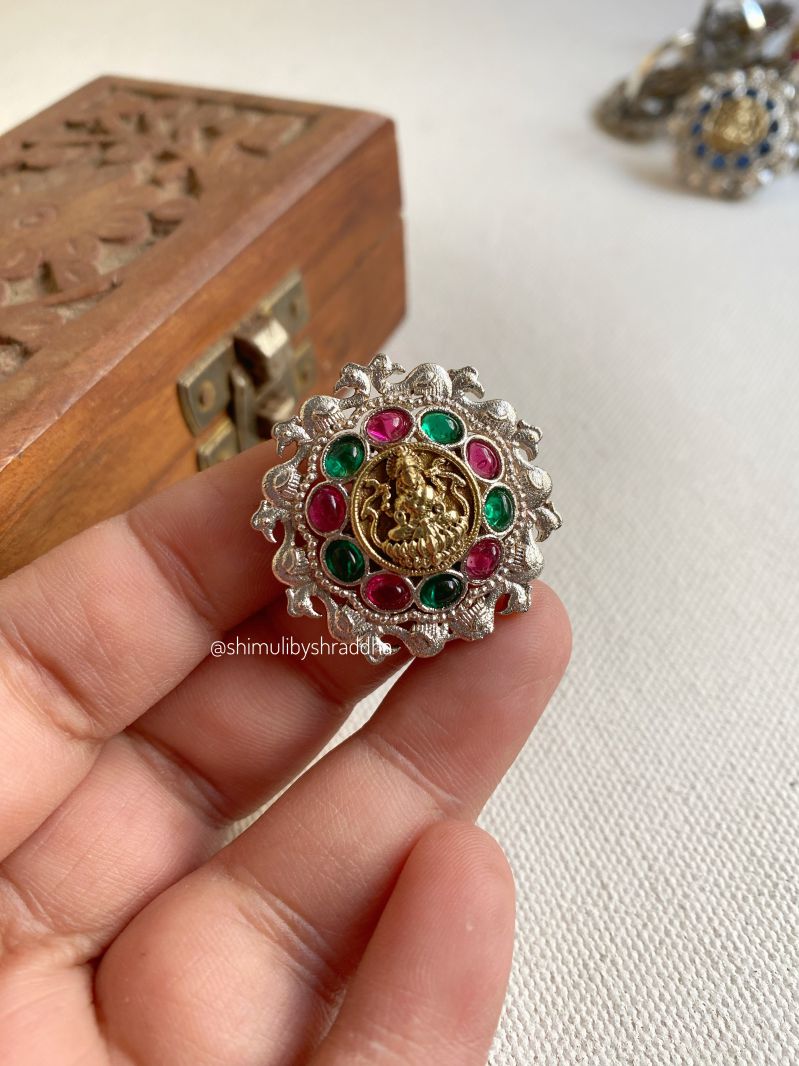 CHAYA DUAL TONE ADJUSTABLE RINGS