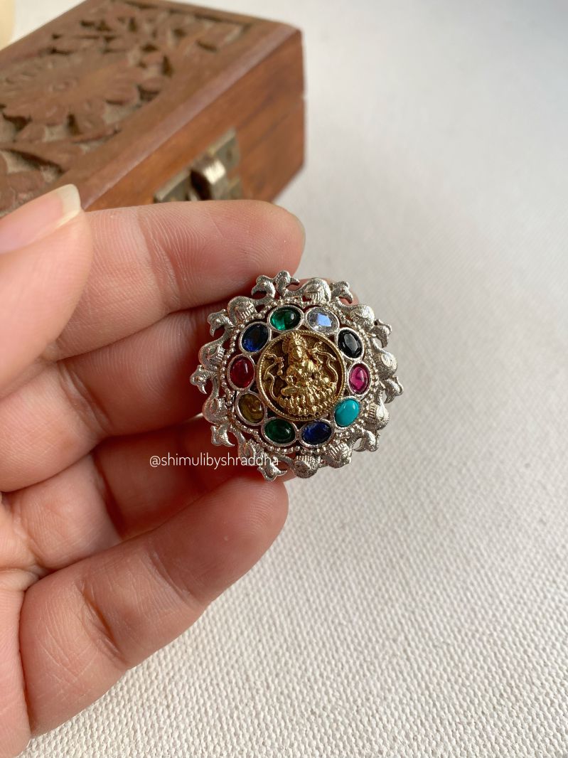 CHAYA DUAL TONE ADJUSTABLE RINGS