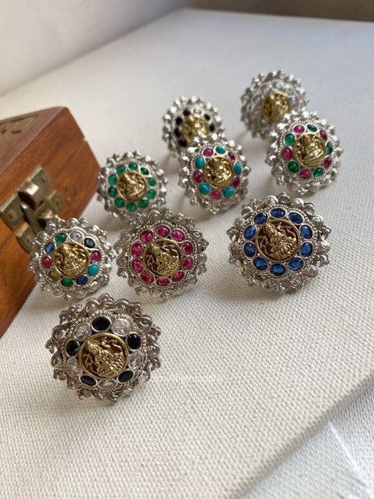 CHAYA DUAL TONE ADJUSTABLE RINGS