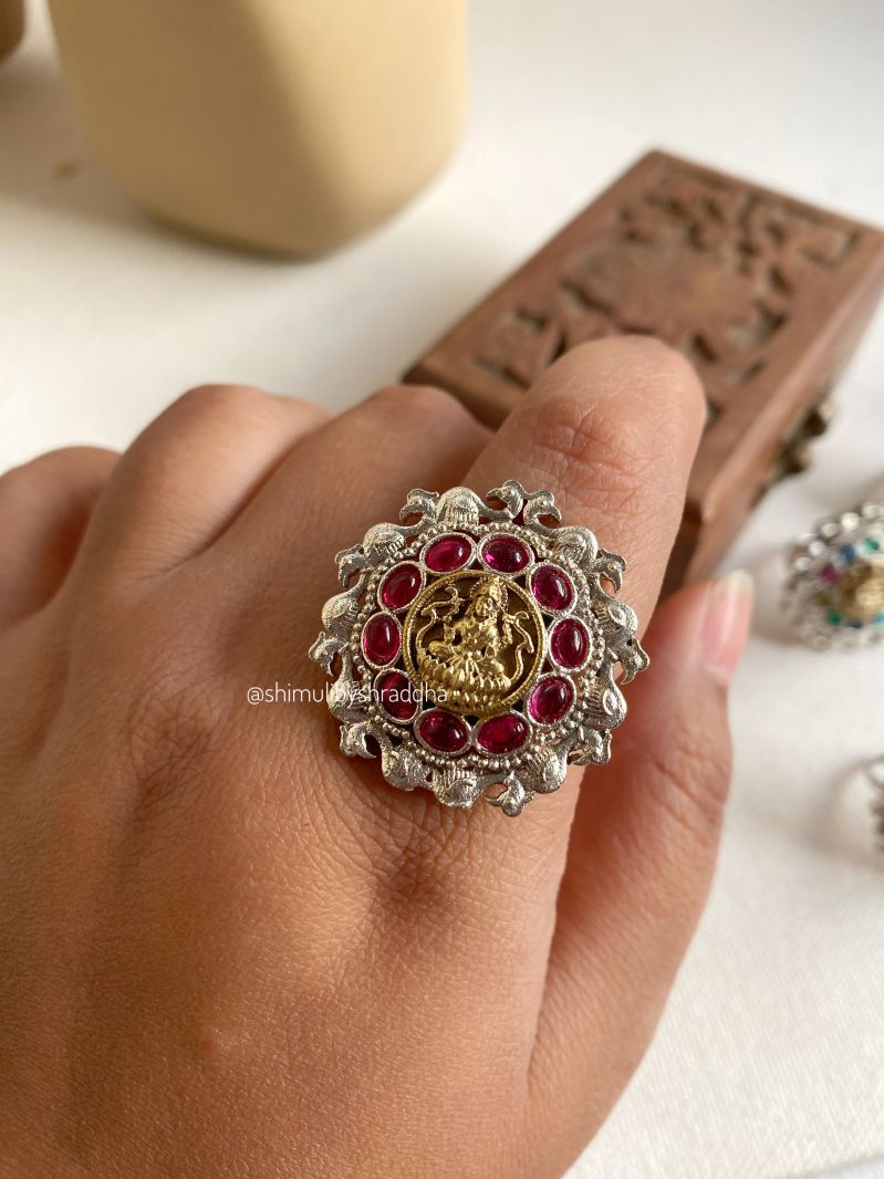 CHAYA DUAL TONE ADJUSTABLE RINGS