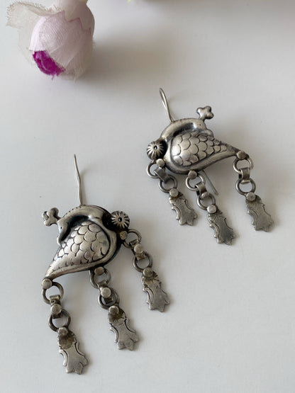 SILVERLOOKALIKE EARRINGS