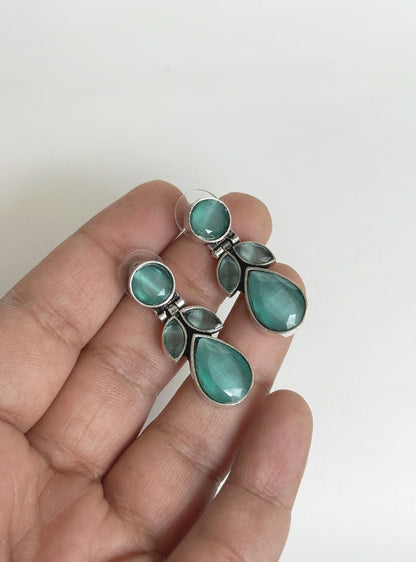 GERMAN SILVER STUD EARRINGS