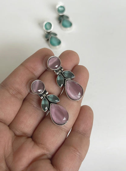 GERMAN SILVER STUD EARRINGS