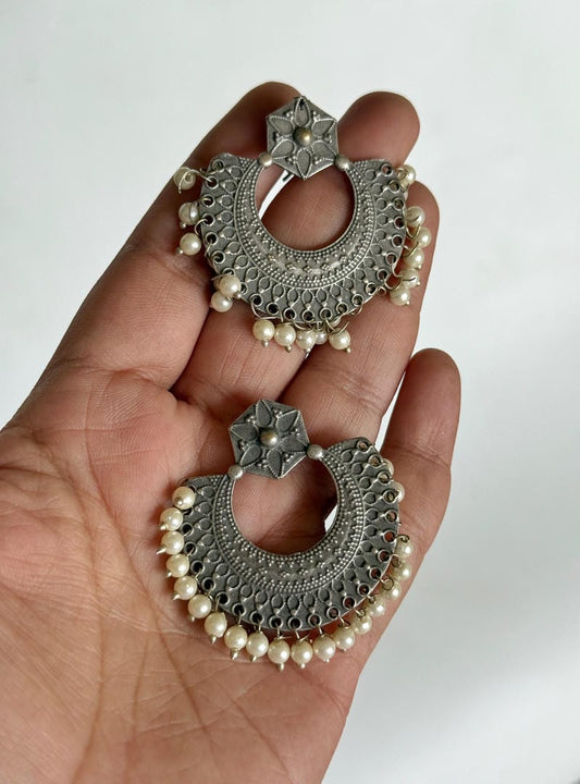 SILVERLOOKALIKE EARRINGS