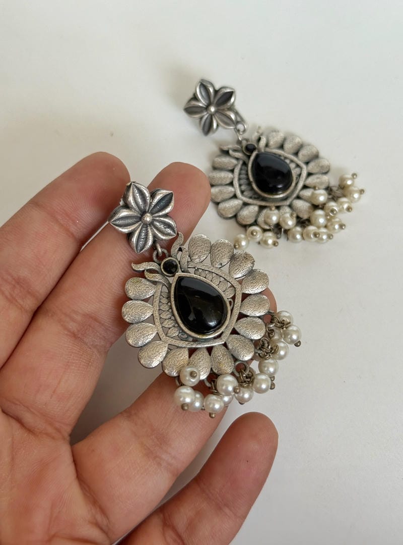 SILVERLOOKALIKE EARRINGS