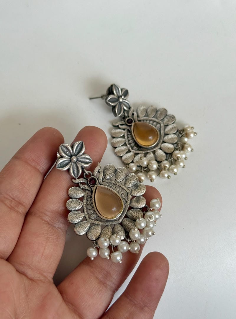 SILVERLOOKALIKE EARRINGS