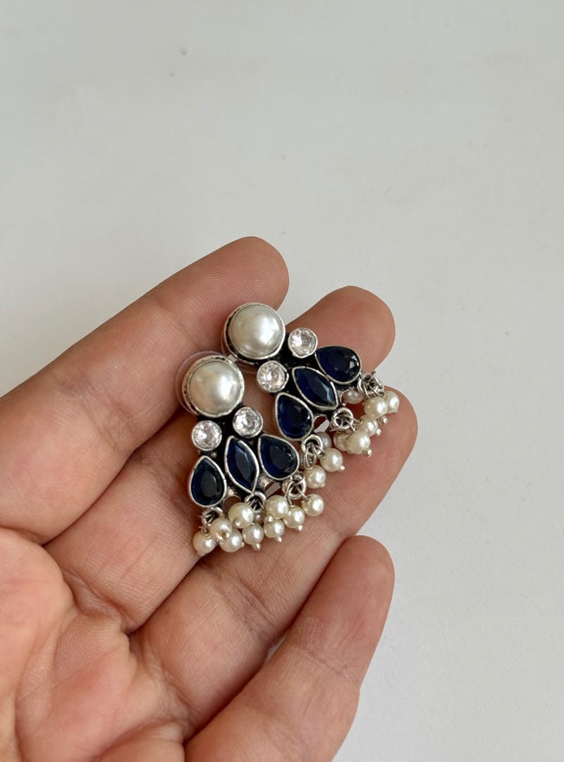 GERMAN SILVER STUD EARRINGS
